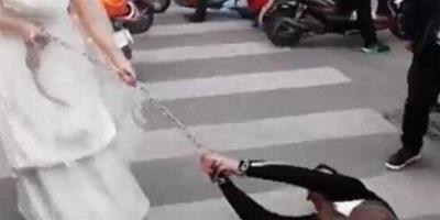 鐵鍊捆新郎完婚 惹怒了女漢子新娘就這下場！