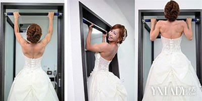 世界上最壯新娘 臺灣美女婚禮上秀引體向上走紅